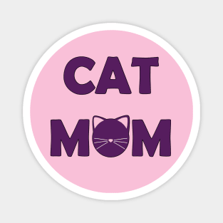 Cat Mom (Purple) Magnet